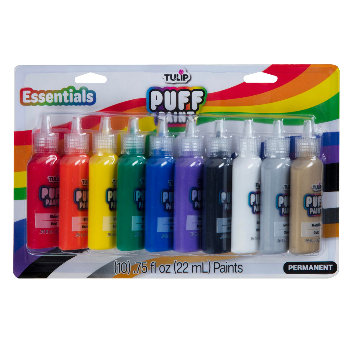 Puff Paint, Dimensional Fabric Paint, 0.75 oz, 10 Pack