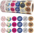 Thank You Stickers Rolls 3000 Pcs,6 Rolls of 500 Sheets Each