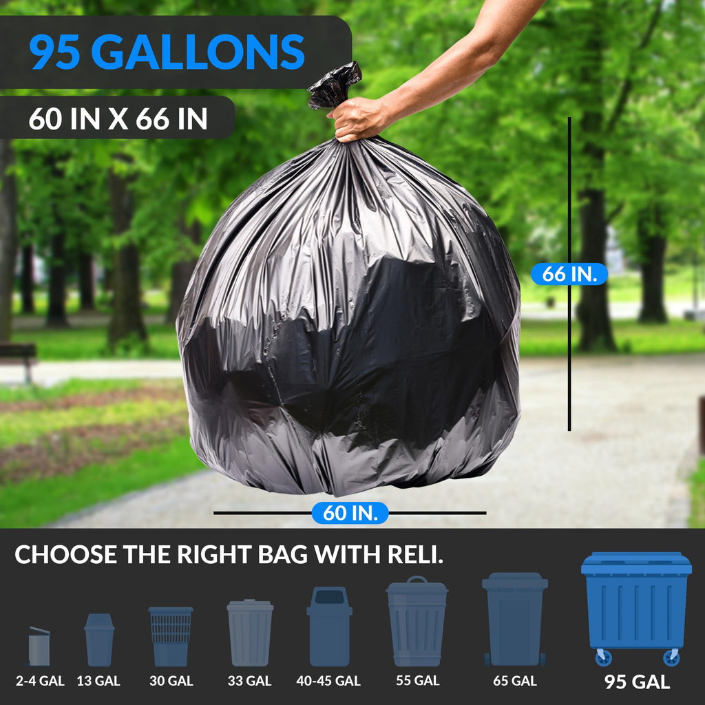 95 Gallon Trash Bags Heavy Duty