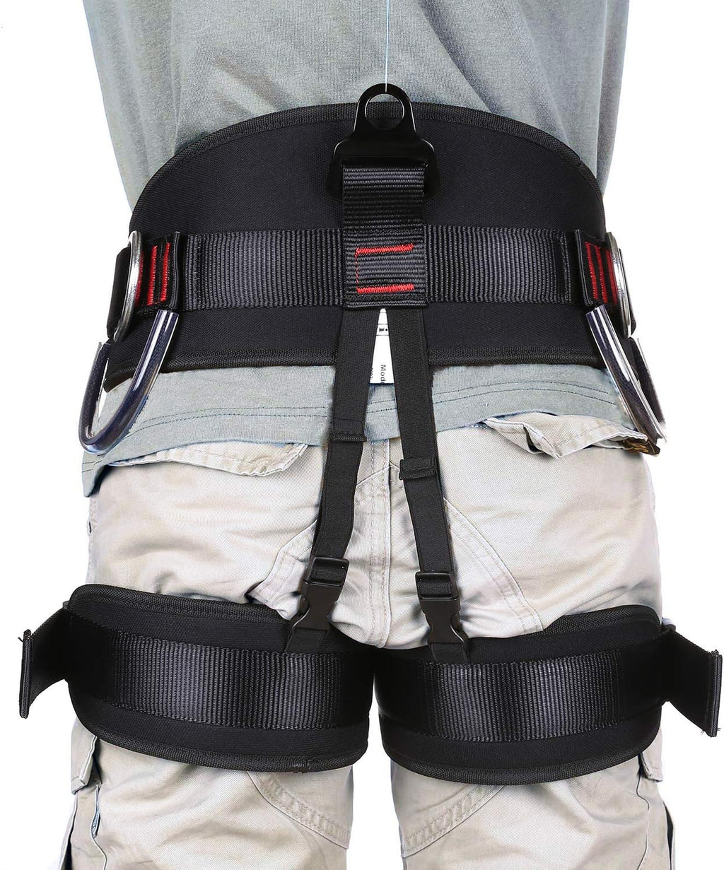 Adjustable Thickness Climbing Harness Half Body Harnesses for Fire Rescuing Caving Rock Climbing Rappelling Tree