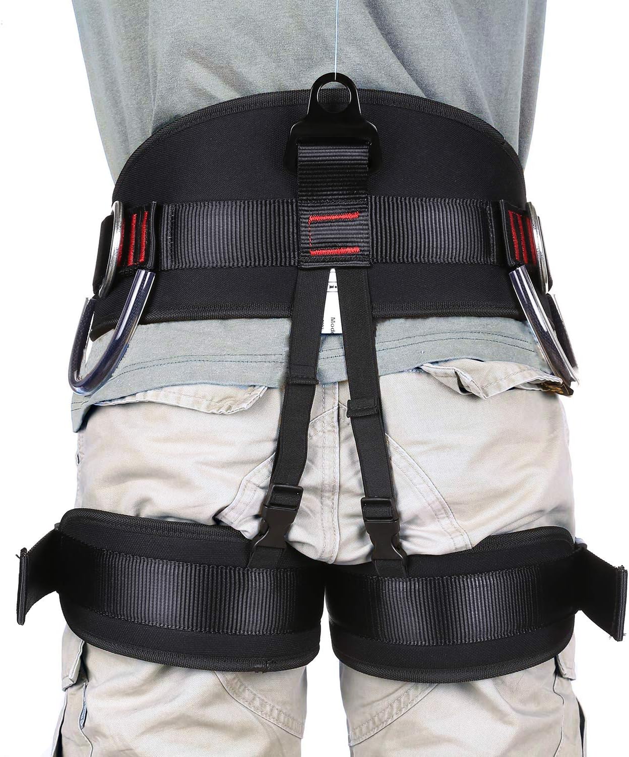 Adjustable Thickness Climbing Harness Half Body Harnesses for Fire Rescuing Caving Rock Climbing Rappelling Tree