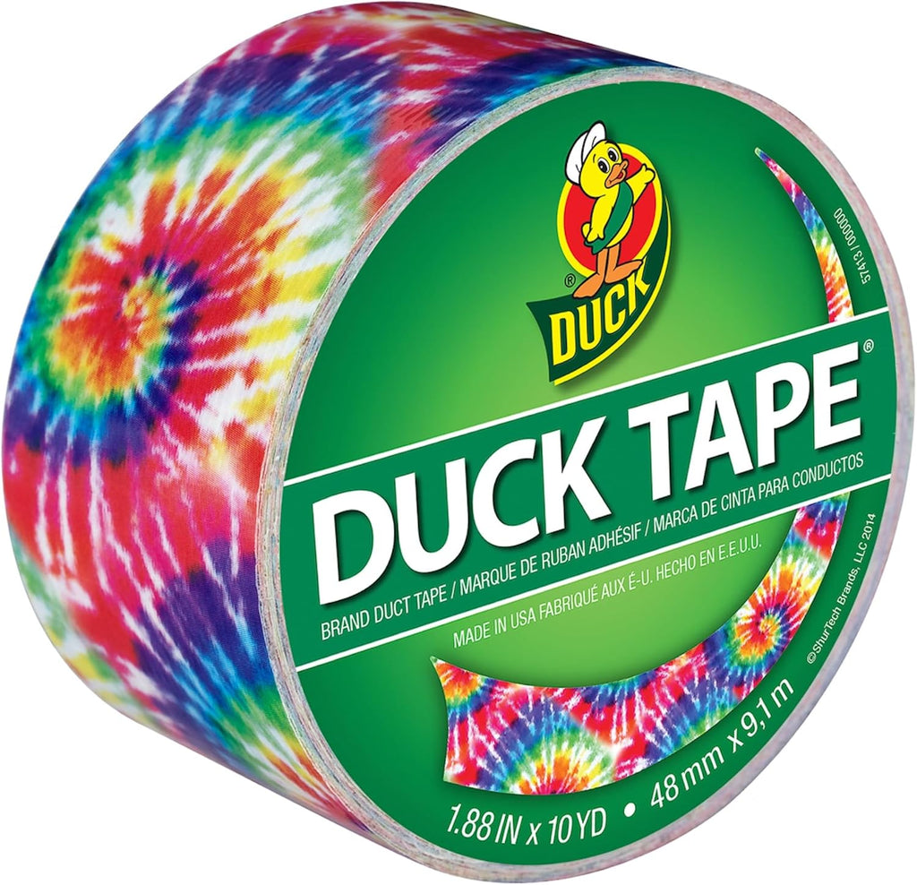 Brand Printed Duct Tape Single Roll, Love Tie Dye (283268)