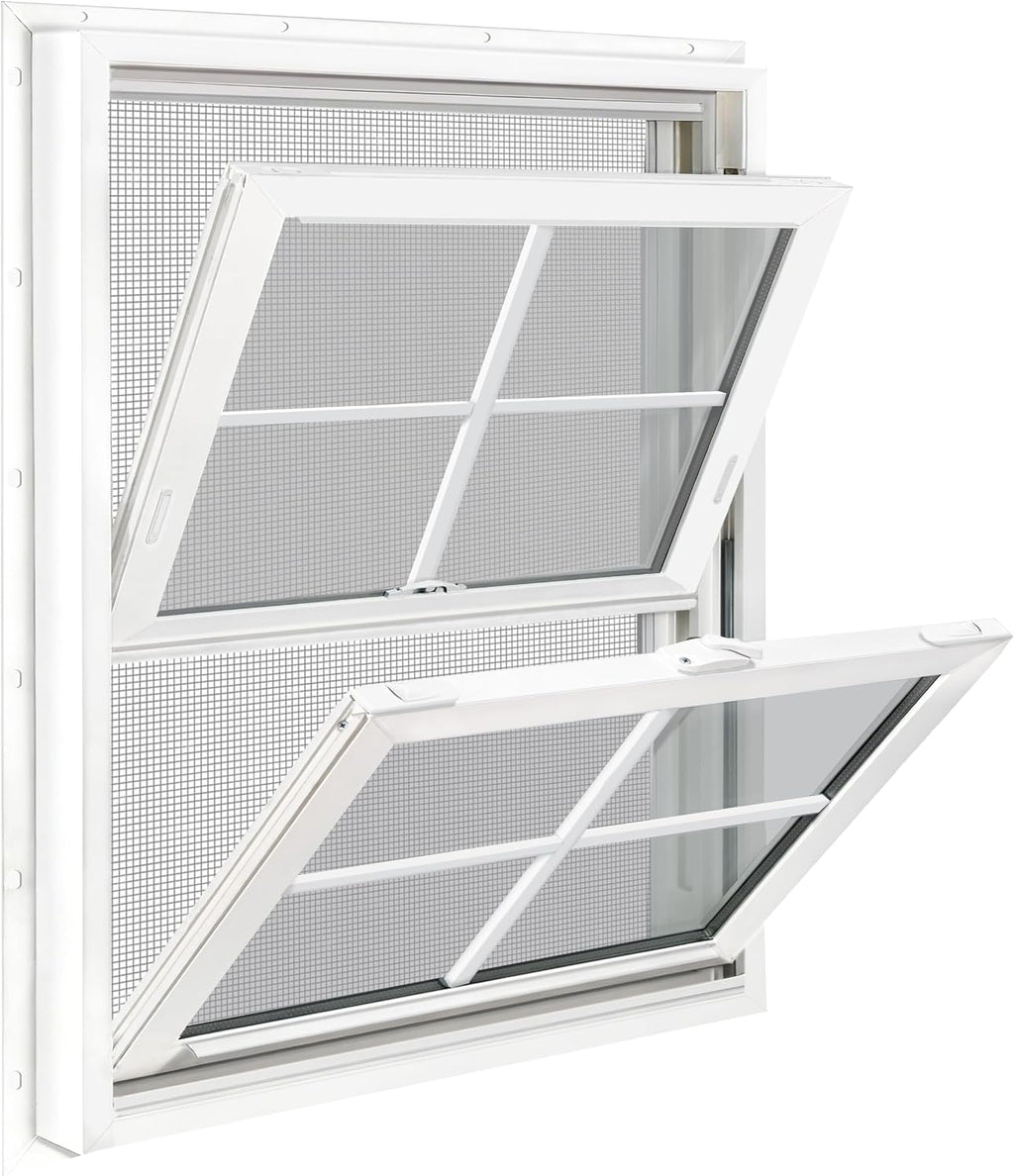 36" x 40" Vinyl Double Hung Window, White