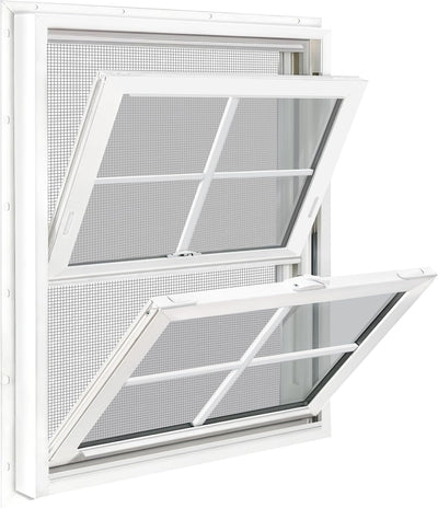 36" x 40" Vinyl Double Hung Window, White
