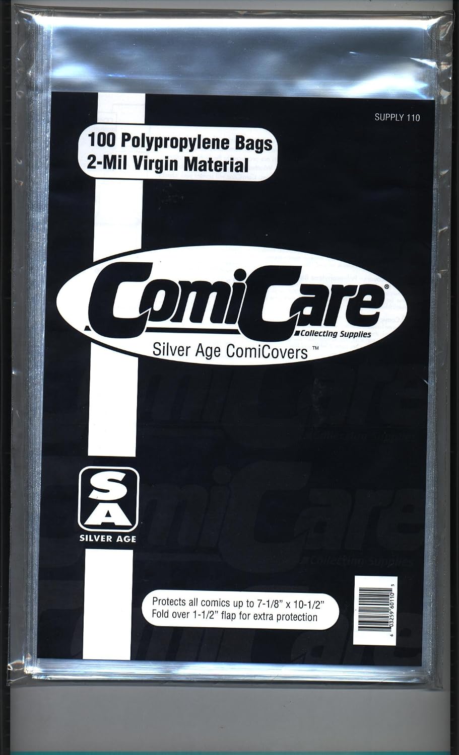 Silver Age Polypropylene Comic Bags (100 Count)