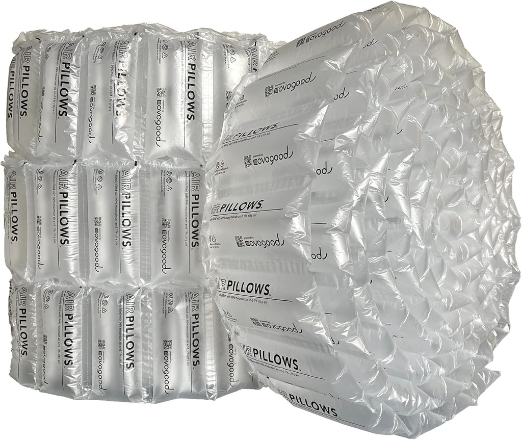 AirPillows 300 Count Premium Prefilled Air Bubbles for Package Shipping | 6 CuFt, 44 Gal, 4x8-In Ea | Better than