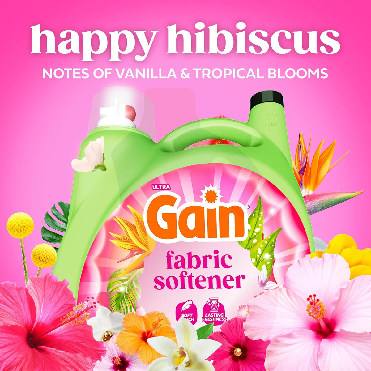 Liquid Laundry Fabric Softener, Laundry Conditioner, Long Lasting Scent, Softens, Freshness, Helps with Static &