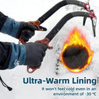 100% Waterproof Winter Work Gloves, Long Freezer Glove with Water-based PU Coating, Ultimate Warmth, Non-Slip