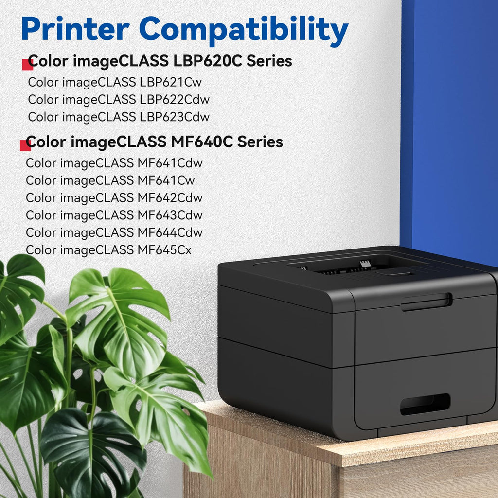 054H Toner Cartridge Set 4 Pack Replacement for Canon 054 High Capacity