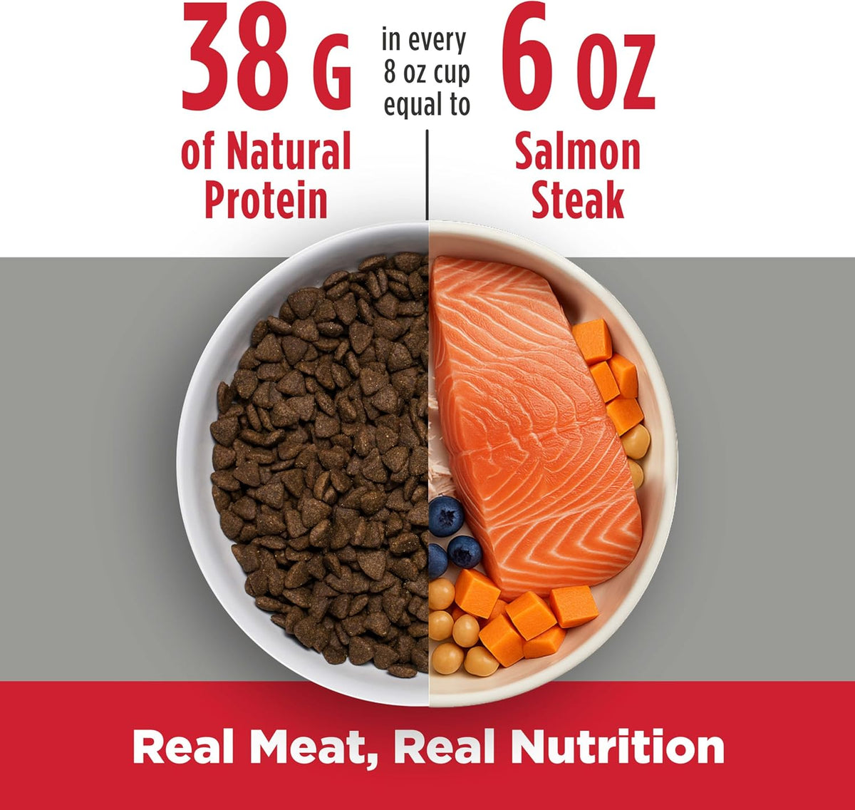 FreeStyle Small Breed Dog Food Dry - Salmon & Lentils, Puppy & Adult Grain Free Dog Food, Natural, High Protein