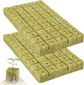 Rockwool Cubes 1 Inch – 100 Pack Premium Rock Wool Planting Cubes for Hydroponics, Seed Starting, Cloning & Cuttings