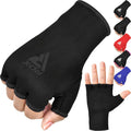 Boxing Hand Wraps Inner Gloves Men Women, Half Finger Elasticated Bandages, Under Mitts Fist Protection, Muay Thai