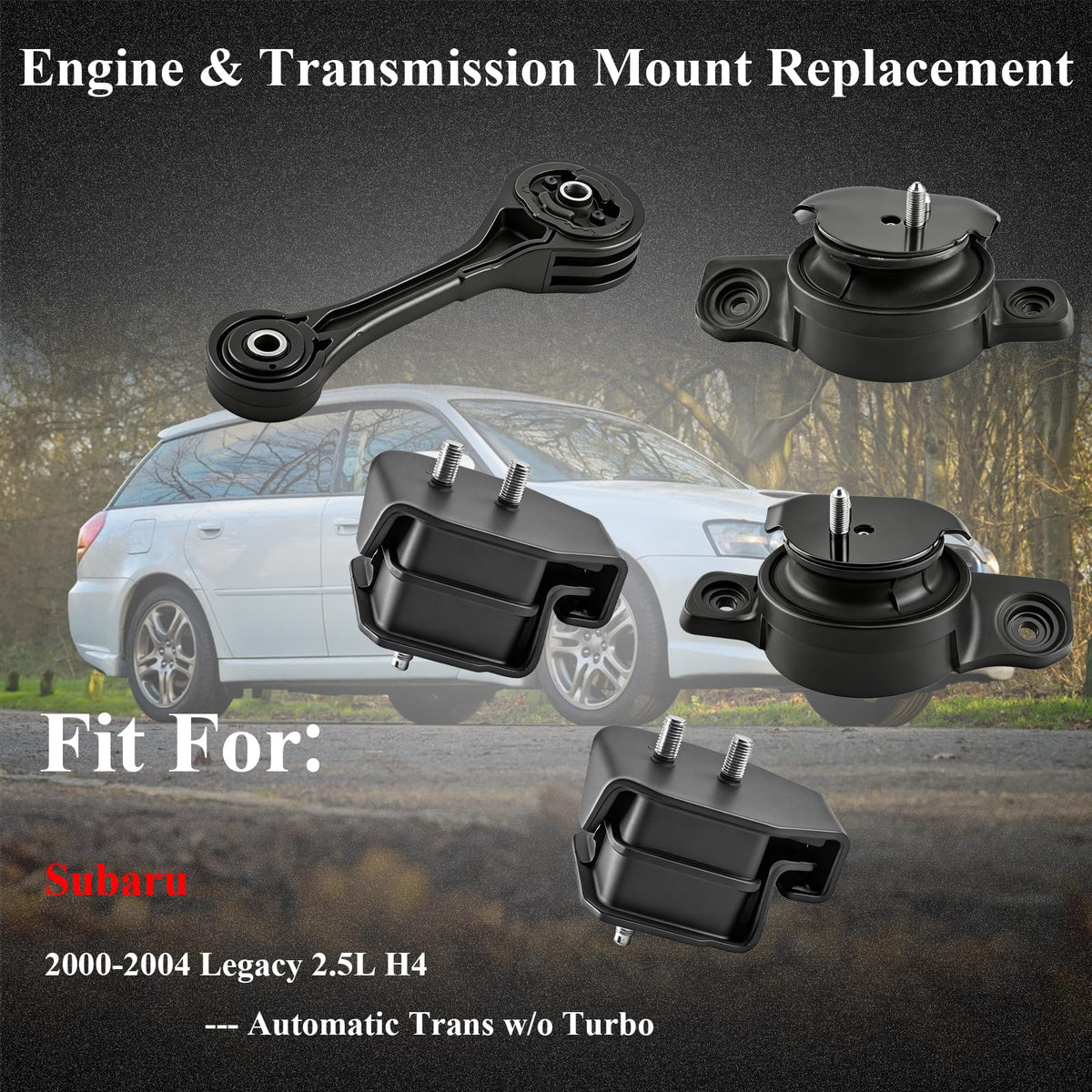 Engine Motor Mount & Transmission Mount Set for Subaru 5PCS