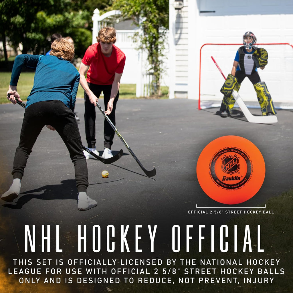 Franklin Sports Extreme Street Hockey Goalie Set | Beginner-Ready Gear, Includes Blocker + Catch Glove + Leg Pads