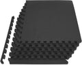 Weaved Pattern Extra Thick Exercise Puzzle Mat ¾-inch, EVA Foam Interlocking Tiles for Protective, Cushioned Flooring