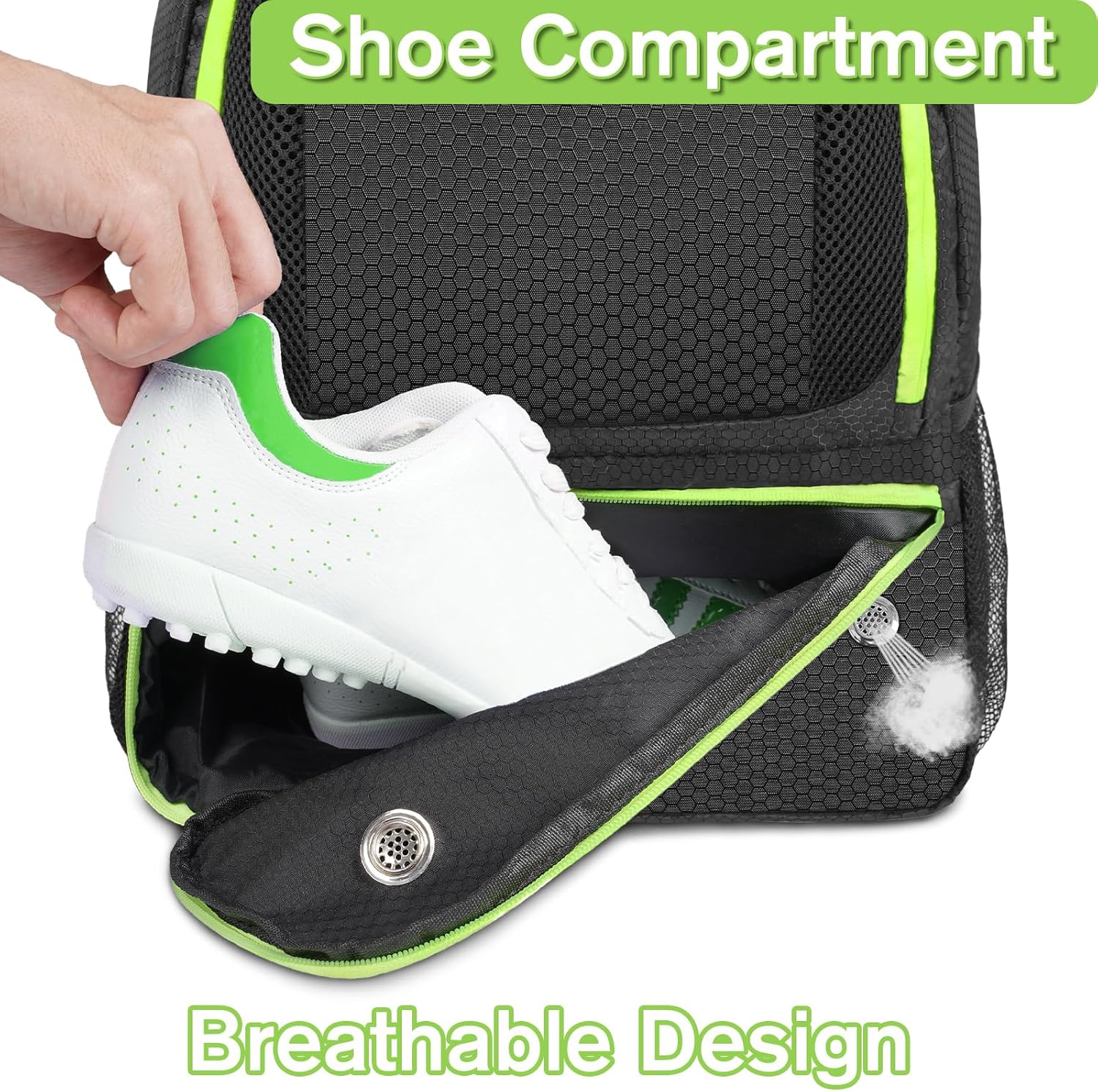 Soccer Backpack, Soccer Bag with Ball Holder and Shoe Compartment | Water Resistant Sport Equipment Bags Fit