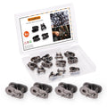 #40 Chain Master Link, 6Pcs 1/2" Pitch Chain Offset Half Link Roller