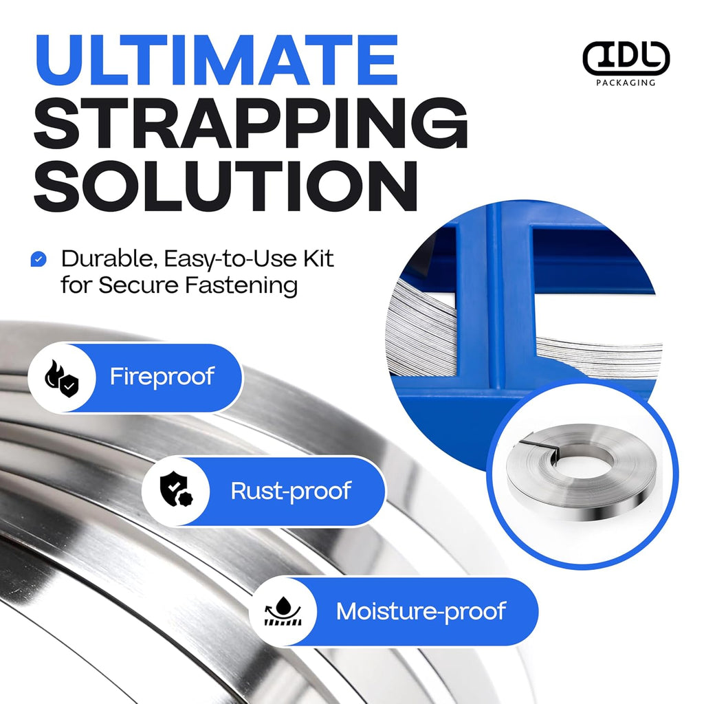 S-262 Stainless Steel Banding Tensioner for 1/2" to 3/4" Width Banding - Heavy-Duty Banding Tool for High Tensile