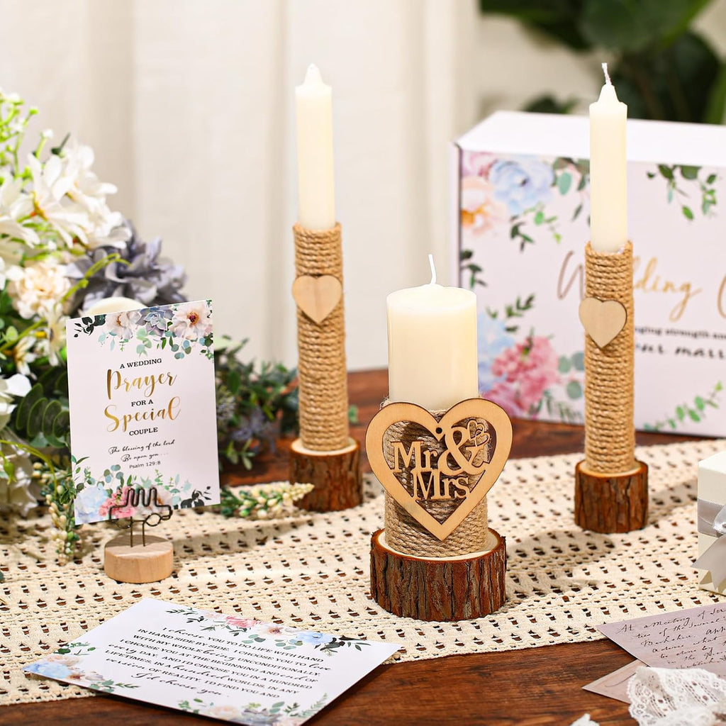 Unity Candles for Wedding Ceremony Set, Classical