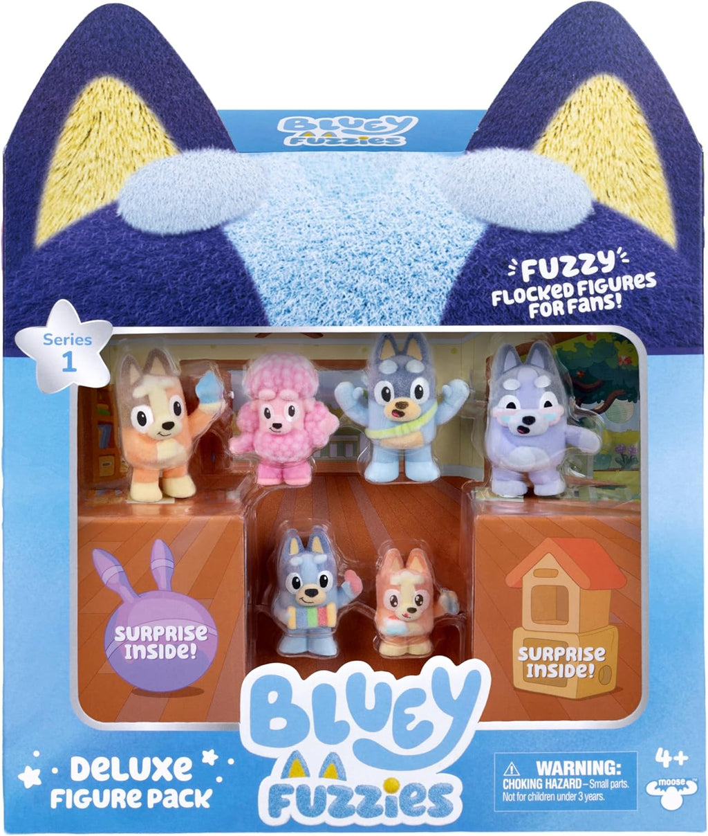Fuzzies Deluxe 8 Figure Pack, 6 Mini-Figures + 2 Surprise Figures | 6 flocked mini figures + 2 surprise figures for