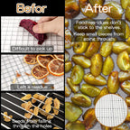 (8 Pack) Round Silicone Dehydrator Sheets, Dostk Premium Non Stick Silicone Mesh for Fruit Dehydrator, Tray Liner