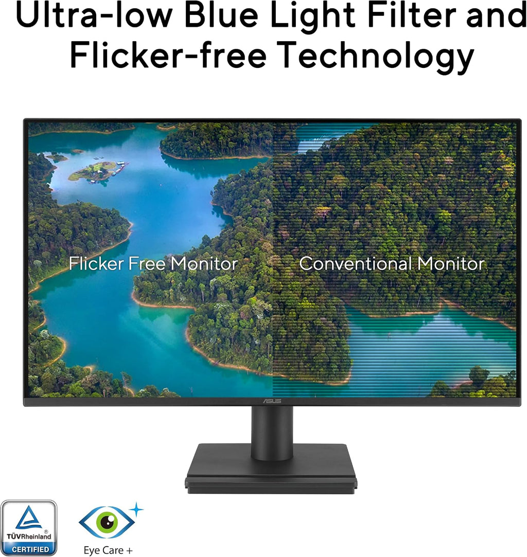 VA27EHF2 Eye Care Gaming Monitor – 27-inch, IPS, Full HD, 99% sRGB, Frameless, 120Hz, Adaptive-Sync, 1ms MPRT, HDMI
