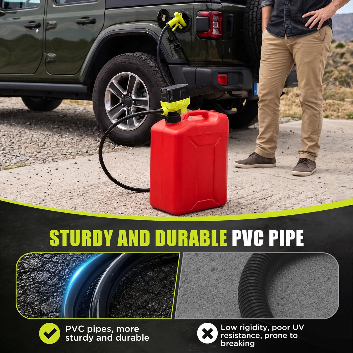 5 GPM Fuel Transfer Pump compatible with ryobi 18V batteries