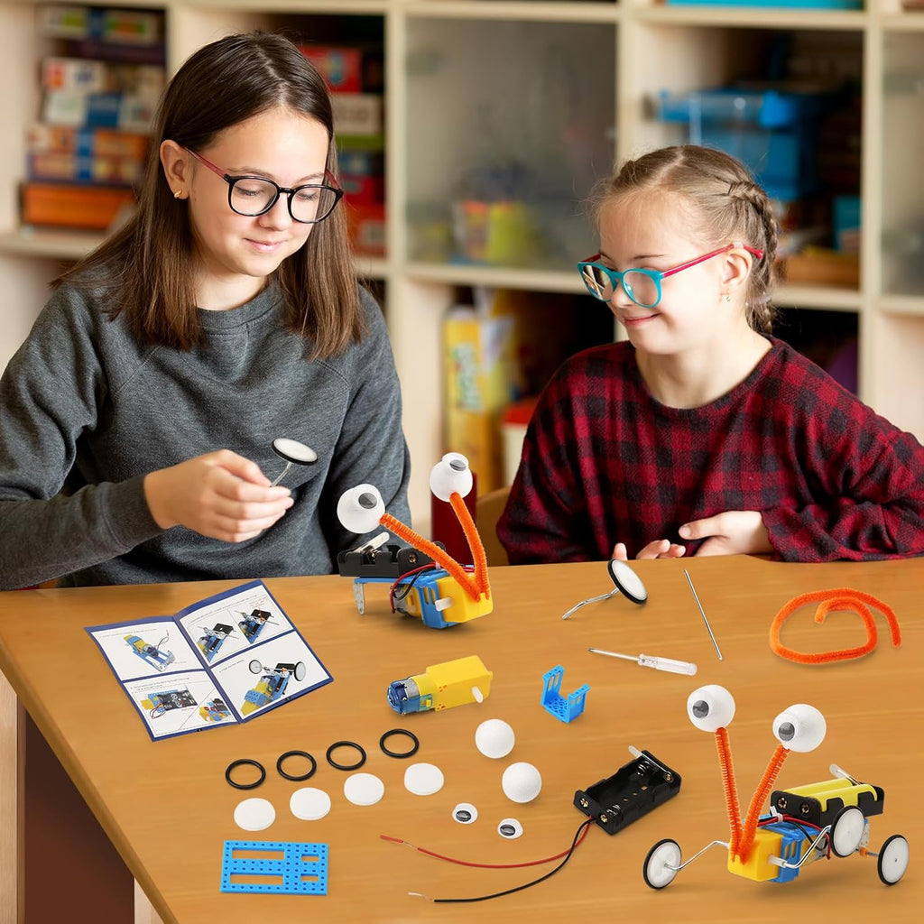 4 Set Bulk Craft Robot Kits for Kids, STEM Building Toys for ages 6-8 8-13 | STEM Robotics Science Kits for 1st 2nd