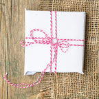 Cotton Twine String Bakers Rope: 2 Roll Twines for Crafts Gift Wrapping - 656 Feet Orange Black White Twine for