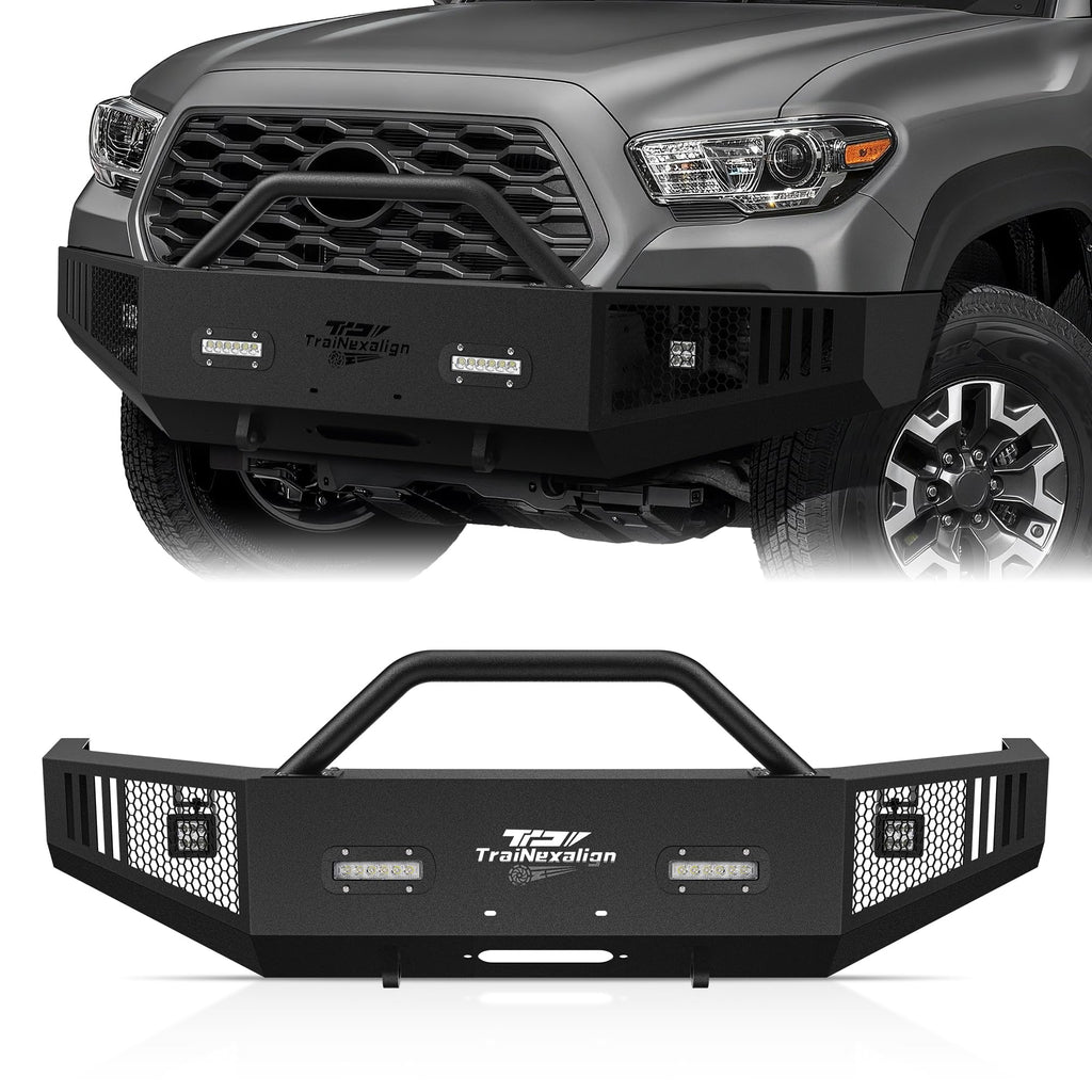 TraiNexalign Front Bumper Compatible with 2016-2023 Toyota Tacoma