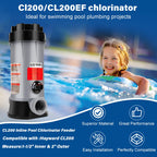 CL200 Inline Chlorinator Replacement for Hayward CL200EF Chlorine Feeder, Inground Pool Inline Automatic Chlorinator