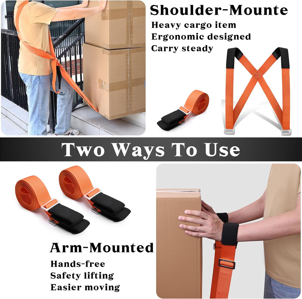 Moving Straps 2-Person Lifting Straps for Moving Item up to 800 lbs