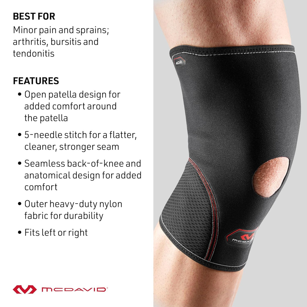 Knee Compression Sleeves Men/Women, Open Patella Knee Brace, Stabilizer for Minor Arthritis, Bursitis, Tendonitis