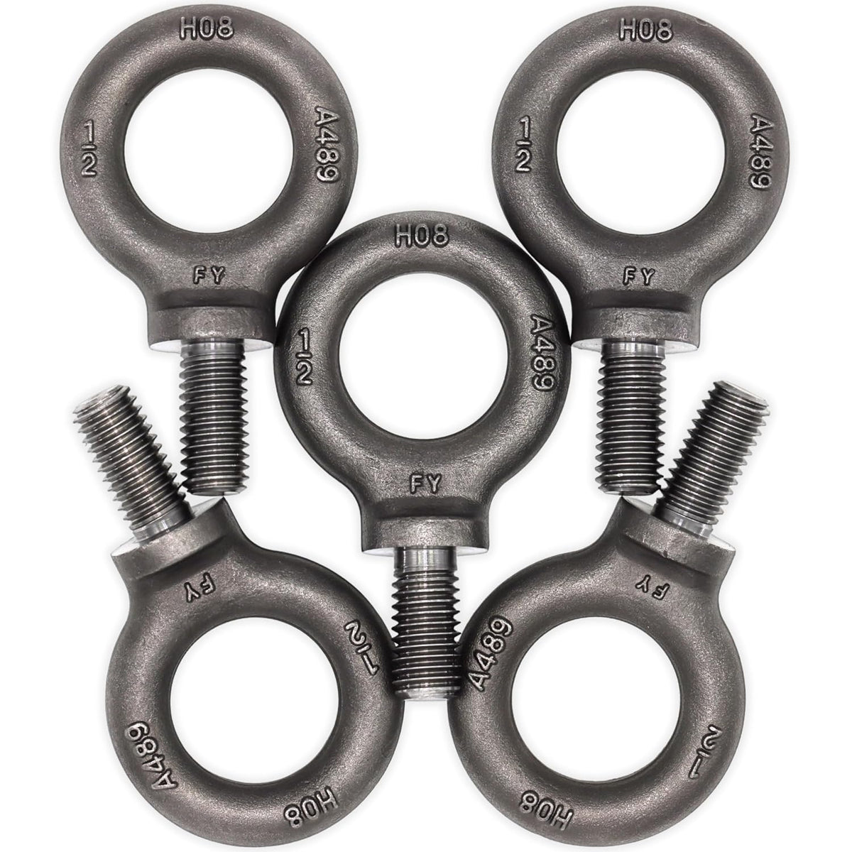 5 Pcs Lifting Shoulder Eye Bolts 1/2"-13 X 1