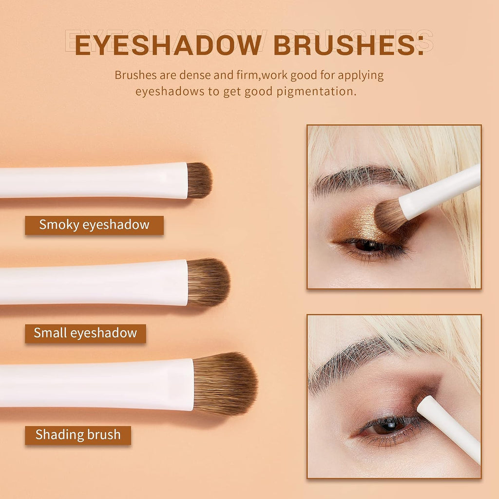 Eye Makeup Brushes 10pcs Eyeshadow, Blending & Eyeliner Brush T330