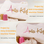 72 Spools 40WT 100% Frosted Matt Embroidery Machine Thread