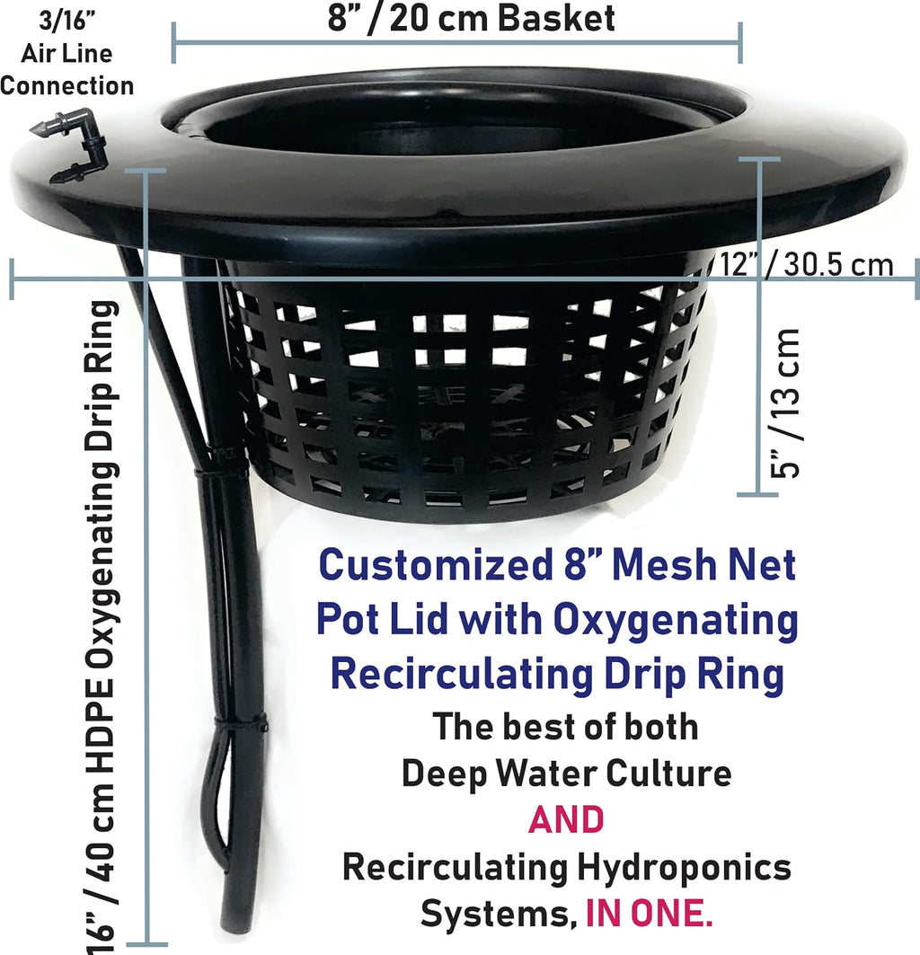 The Atwater HydroPod - DIY Dual DWC Deep Water Culture/Recirculating Drip Hydroponic Garden System - Bubble Bucket