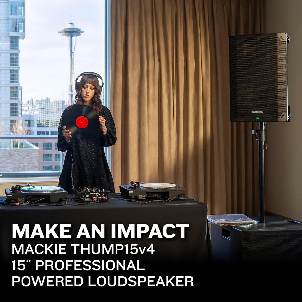 Thump15v4 15" Professional Powered Loudspeaker feat. Soundcheck DSPTM and Bluetooth - High SPL Portable PA Speaker