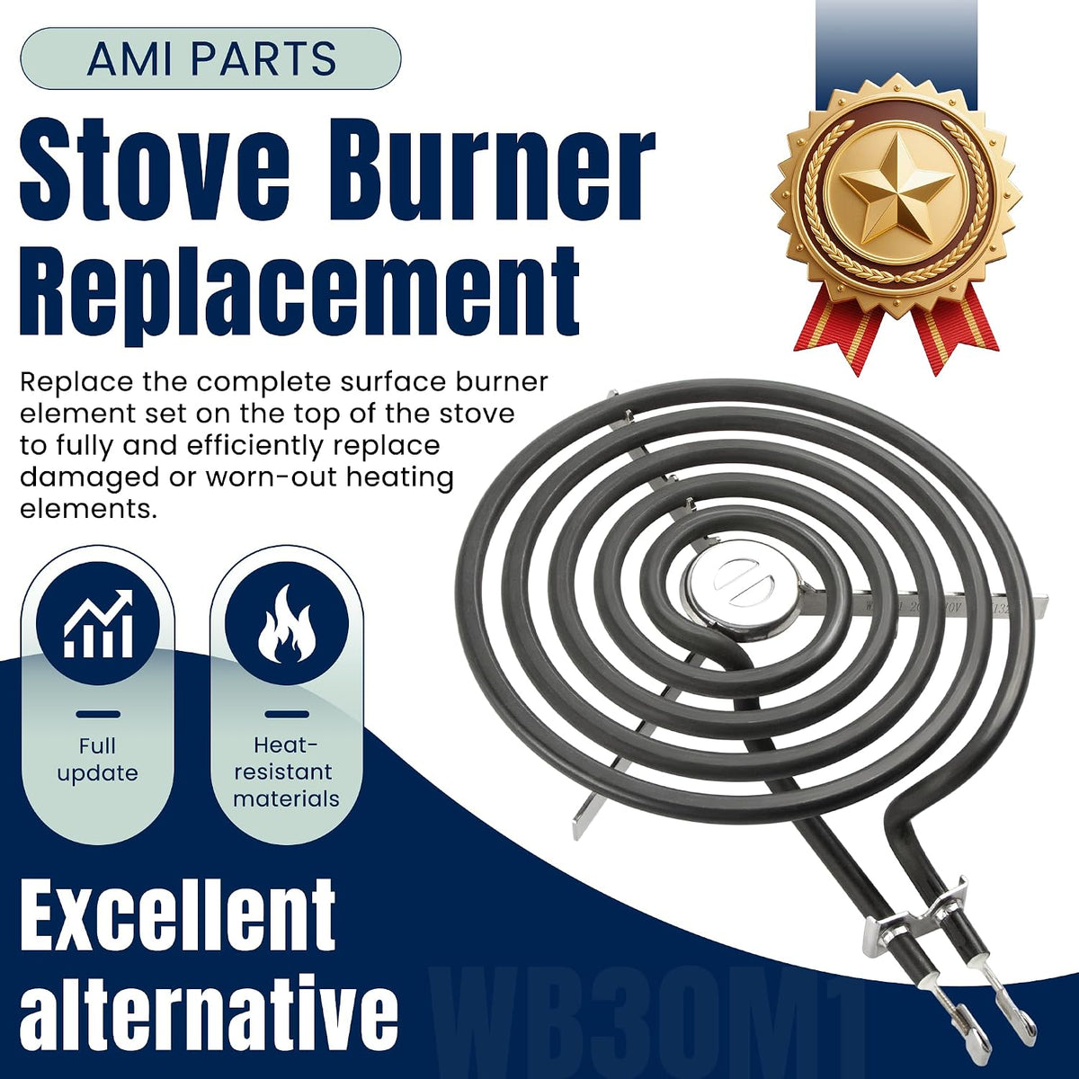 WB30M1 6" Range Stove Burner Top Surface Burner Element Set