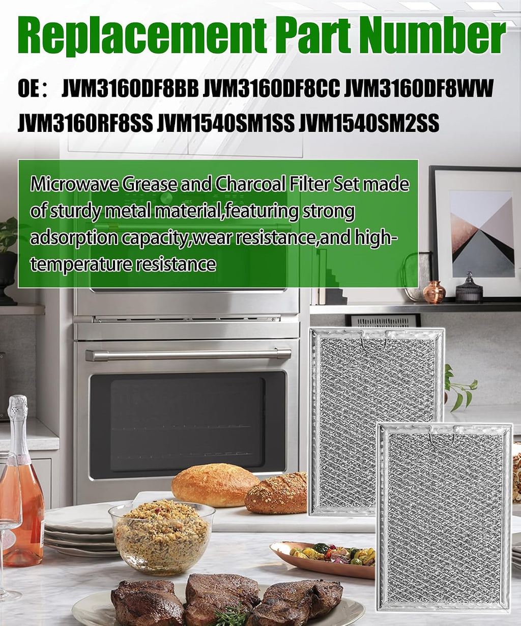 JVM3160DF8BB 2-Pack Microwave Grease Filter