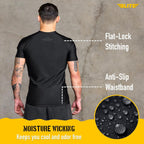 Jiu Jitsu BJJ Rash Guards, Men’s BJJ, No GI, MMA Ranked Short Sleeve Compression Base Layer Rash Guard