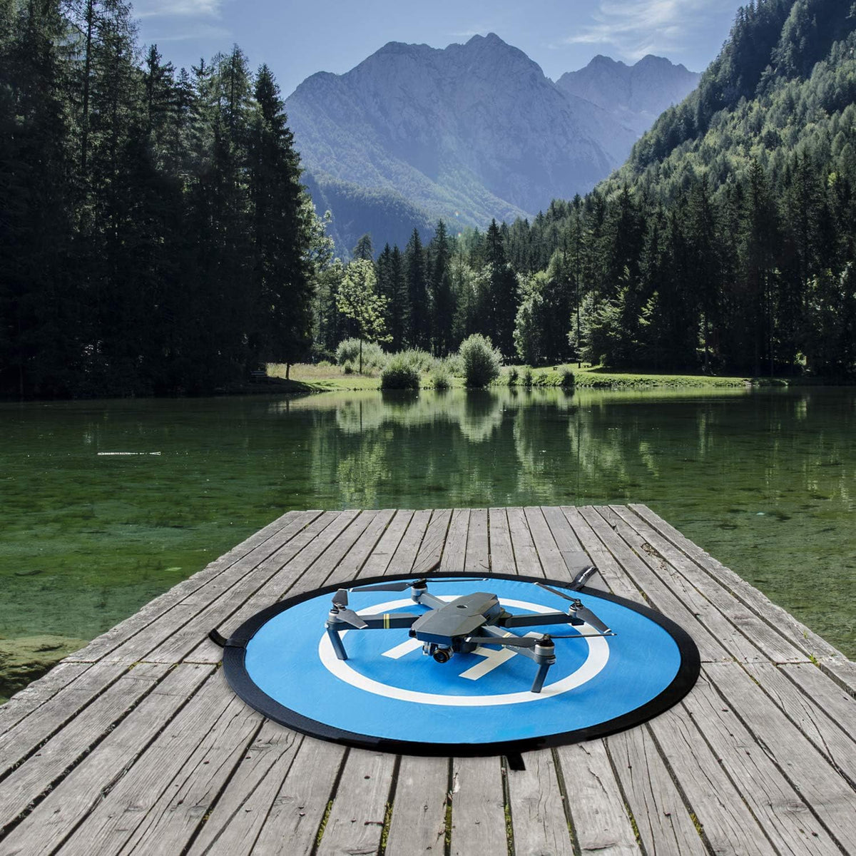 Drone Landing Pad, 30"/75cm Waterproof Portable Foldable Helipad Helicopter Landig Mat for DJI Mavic Pro Phantom