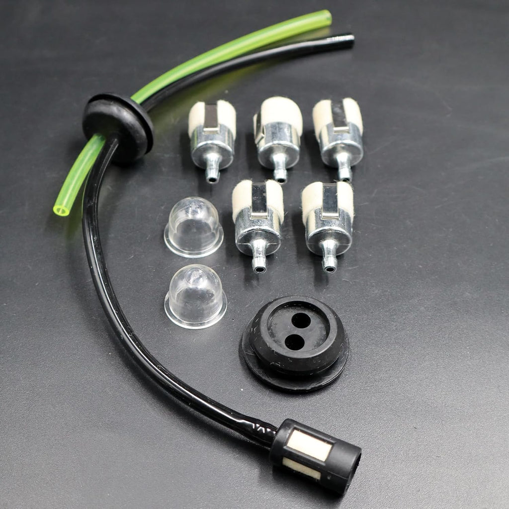 LIZAPUS Fuel Line Fuel Filter Kit Compatible with Husqvarna 130BT 170BF