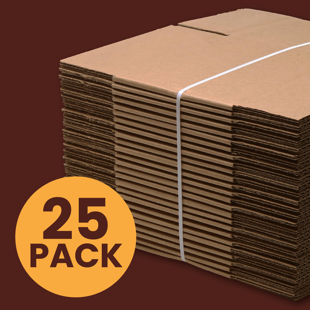 18"x18"x18" Corrugated Cardboard Boxes 15-Pack