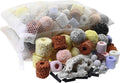 Aquarium Filter Media 15-in-1 Mineral Balls & Ceramic Rings - 500g with Zippered Mesh Bag for Fish Tank/Pond Filters