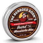 Beard Wax & Mustache Wax for Men, Strong Hold, 1 oz