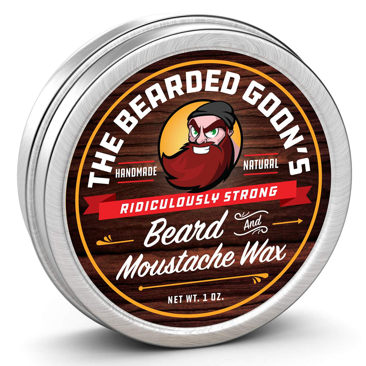 Beard Wax & Mustache Wax for Men, Strong Hold, 1 oz
