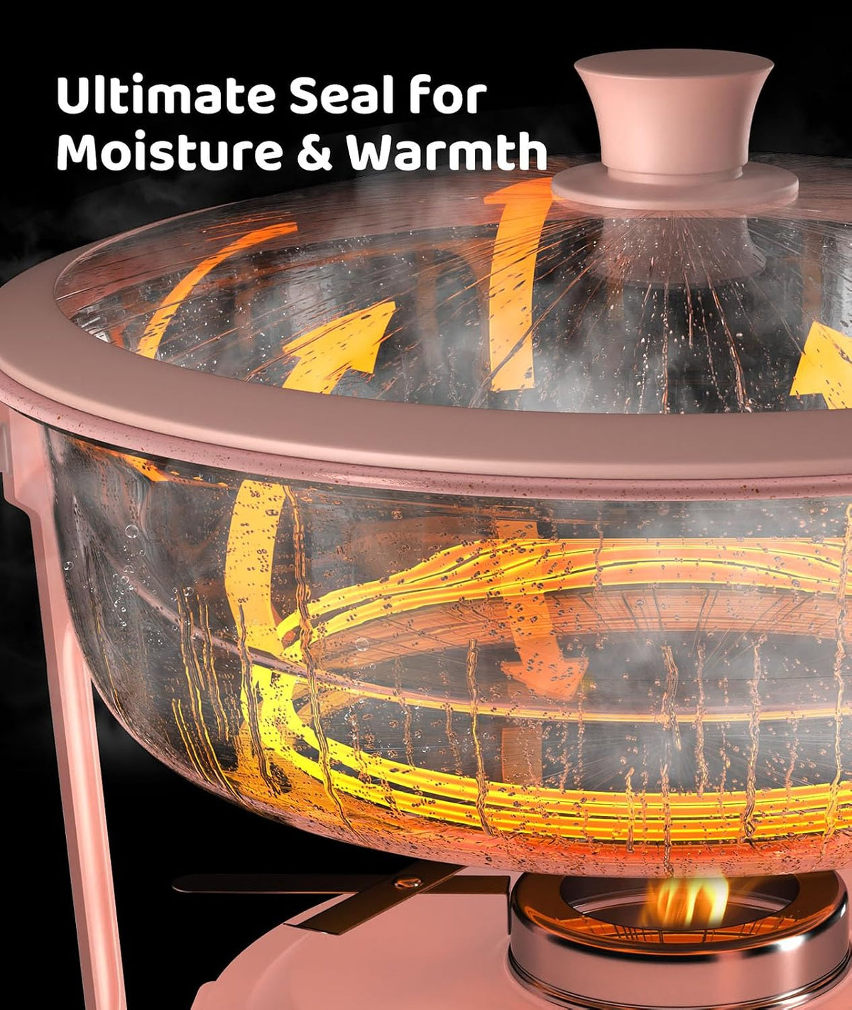 Chafing dishes for buffet 4PACK, [Game Changer Maifanite-Coated] Chafing Dish Buffet Set Offer the Elegance of