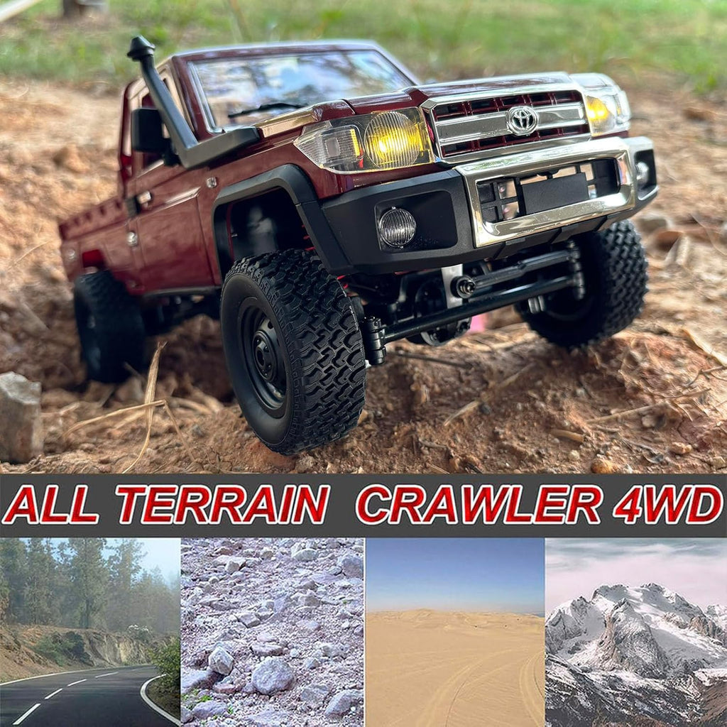 MN82 RC Crawler 1/12 Scale Remote Control Truck Off Road | RC Rock Crawler 4x4 Toyota Land Cruiser All Terrain Car