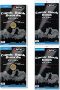 Current Comic Bags and Backing Boards, Acid-Free, 100 Sets, 200 Pieces | Includes 100 acid-free bags and 100 rigid 24